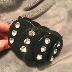 Black studded bracelet